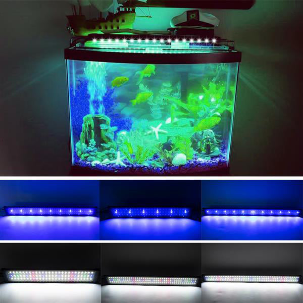 20W 129LED Full Spectrum Water Grass Lamp hight quality 35.43inch Black US Standard ZC001221 (Suitable For 35.43-43.3inch Long Aquarium)