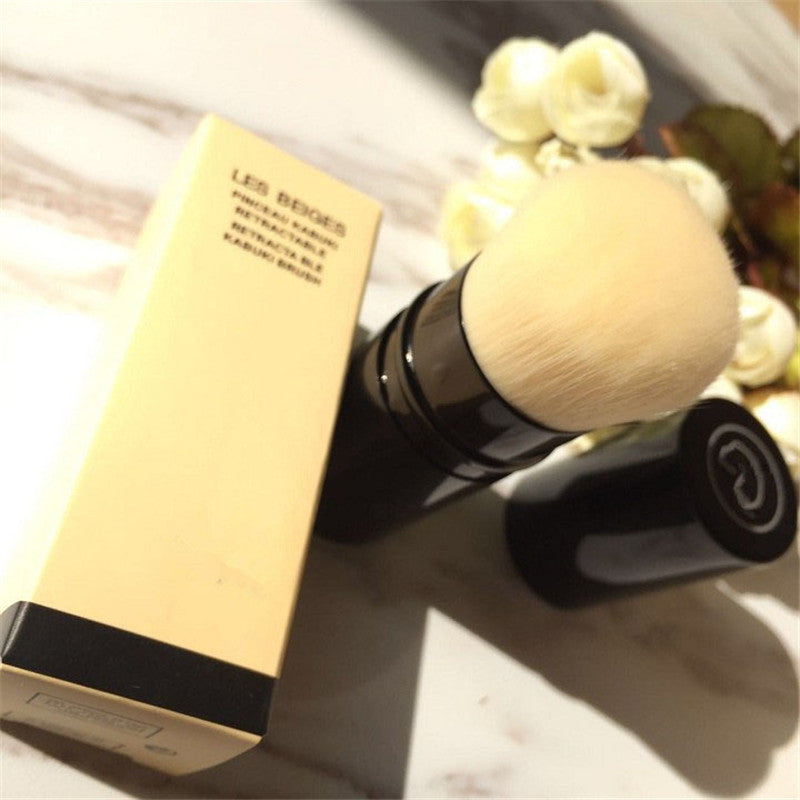 Epacket Makeup Brushes LES BELGES single brush RETRACTABLE KABUKI with retail Box Package Makeup Blendersingle brushes