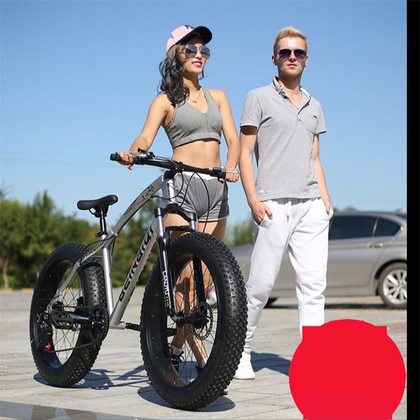 Beach Snowmobile 24-26 Inch Big Tire Mountain Bike 21-24-27 Speed Double Disc Brake Road racing