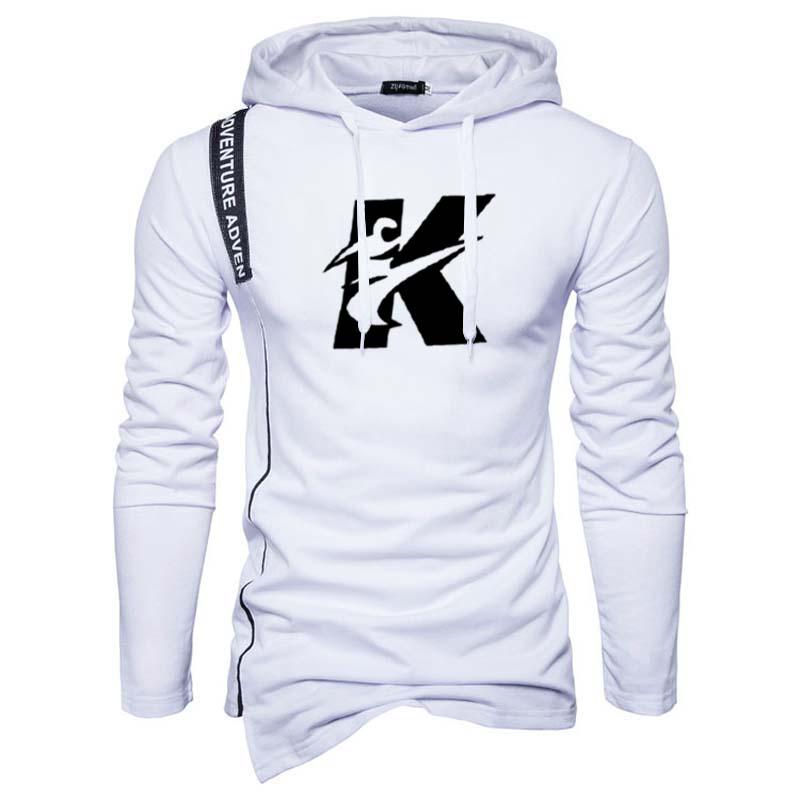Factory direct sales new hoodie men&#039;s printed casual sports plus cashmere fashion slim sweater