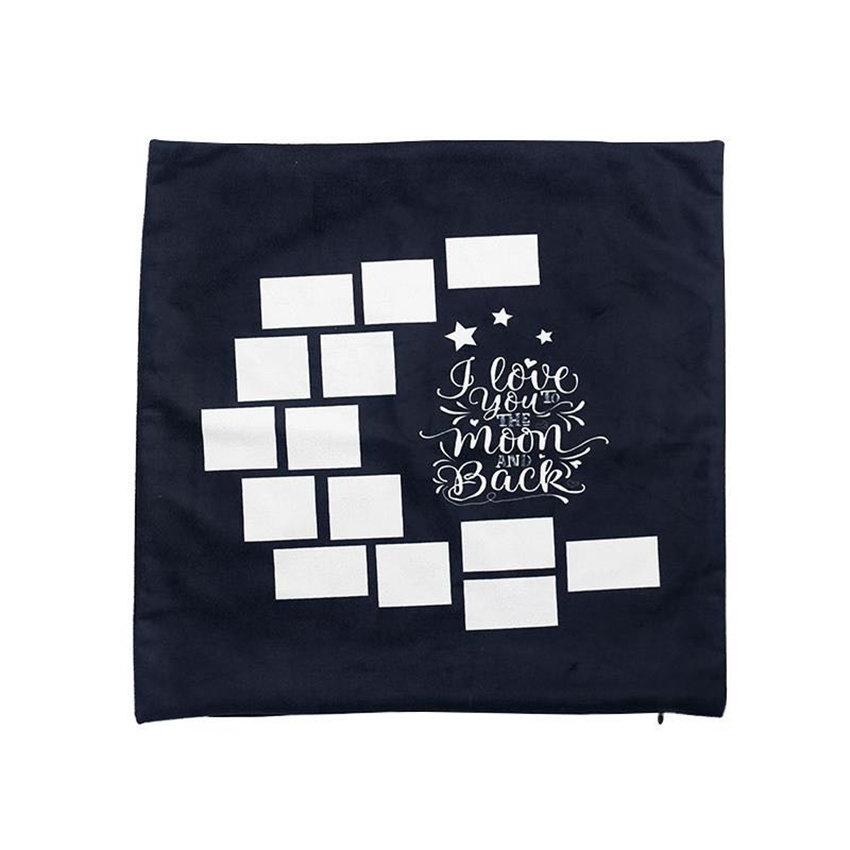 Hot 2021 Sublimation Pillowcase 40*40 Sublimation Honey Moon Pillowcovers Polyester Sublimation Pillowcases Plaid Panels Pillow Cushion