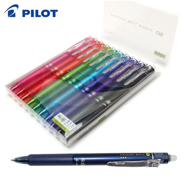 Pilot FriXion Erasable Gel Pen LFBK-23EF-23F 10pcs-lot School Office Supplies Stationery 0.5-0.7mm 201202