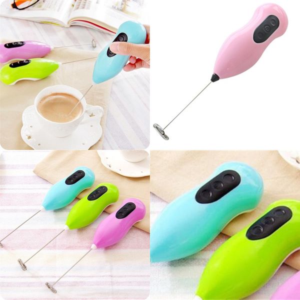 Kitchen Egg Beater Household Mini Coffee Cream Agitator Electric Manual Bake Cake Hand Hold Small Scale Agitators 3 85oh L1