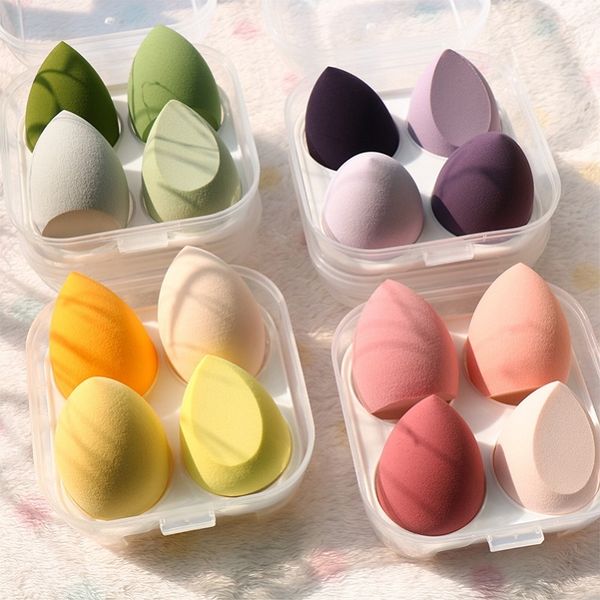 4pcs-Set Makeup Foundation Sponge Blender Blending Cosmetic Puff Flawless Smooth Make Up Tools