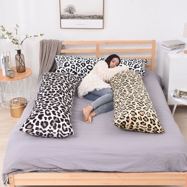 Short Plush Long Pillow Case 50x70 Super Soft Zebra Print Body Pillow Cover with Hidden Zipper Decorative Pillowcases Bedding 201212
