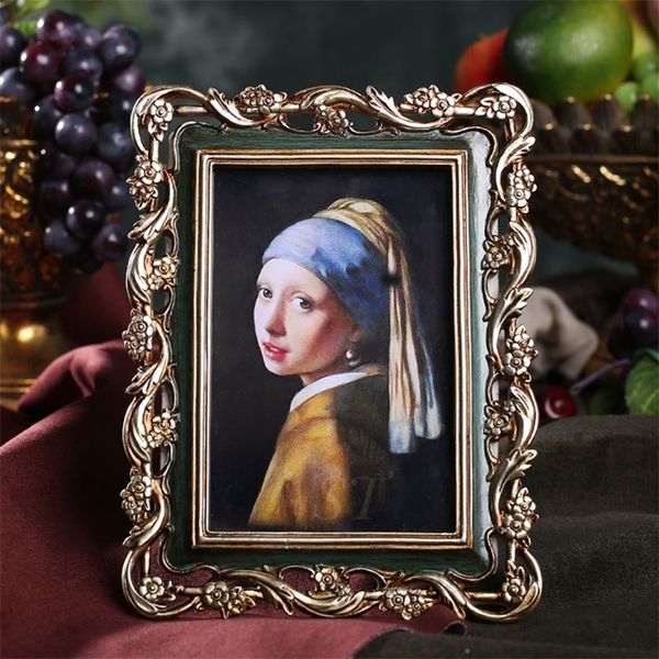 6 Inch Europe Photo Frame Decorative Picture Frame on Table Home Decoration 201211