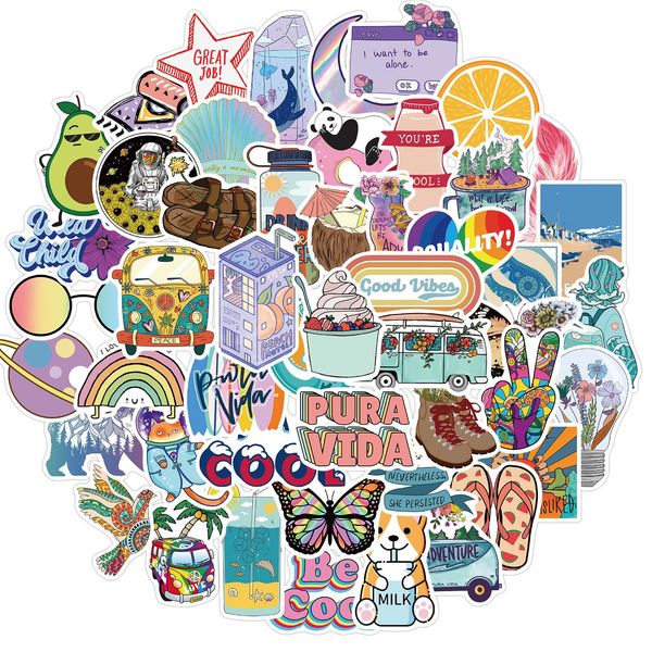 50 PCS mixed Car Stickers Hot Styles For Skateboard Laptop Fridge Helmet Stickers Pad Bicycle Bike Motorcycle PS4 Notebook Guitar Pvc Decal