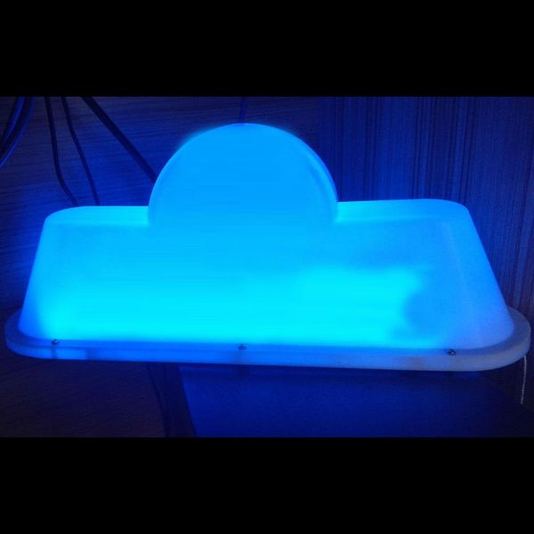 14.5&quot; DIY LED Blank Taxi Sign Roof Top Topper Logo Car Sticker Glow Light Sign Decal On Top LED Light Sign for Car Windshield, Taxi Sig