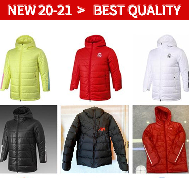 21 22 Real Madrid Cotton hazard sweater hoodie tracksuits soccer football winter clothe wind suits