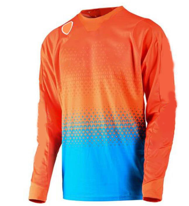 Summer tide brand new men&#039;s speed surrender t-shirt mountain bike riding suit long-sleeved shirt off-road motorcycle car suit polyester quic