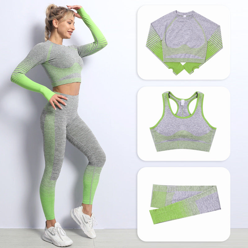 Tracksuit Tech Wear tracksuits women yoga suit pant Fitness Gym Leggings 3PCS outdoor outfits Sportswear Bra t shirts set for woman Yoga World tech