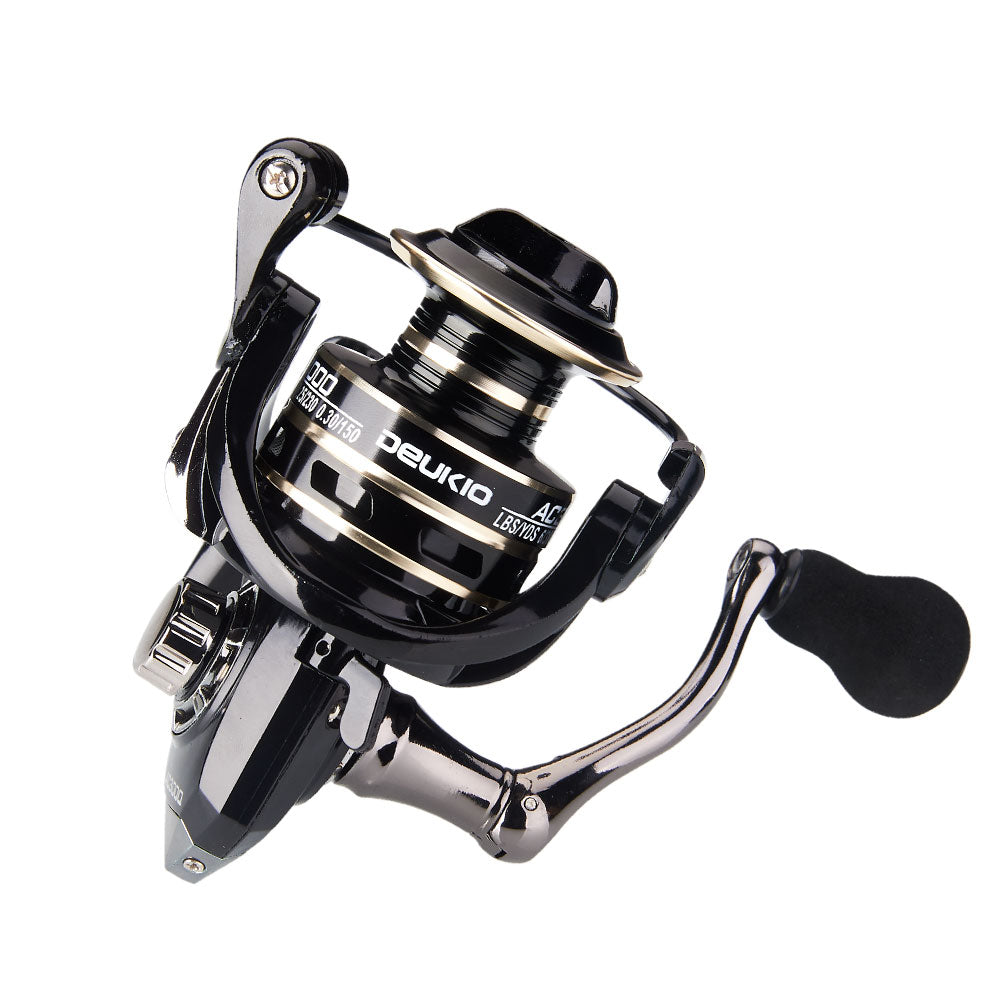 Spinning Fishing Reel Spool Baitcasting Max Drag 8kg High Speed Salt Water Fishing Spinning Reel with Metal Handle