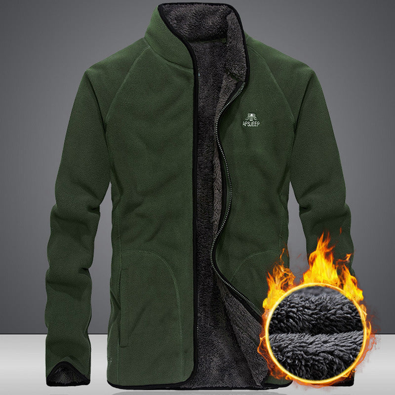 2021 New Winter Warm Men Thick Fleece Army Jackets Coats Mens Windbreaker Stand Collar Outerwear Tactical Parka F37x