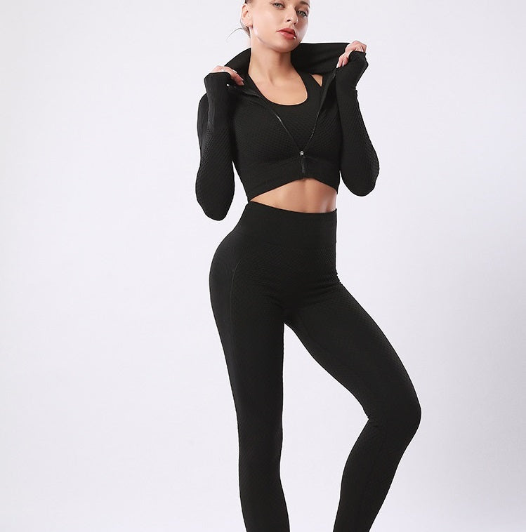 Tracksuits Fashion Designer Womens Cotton Yoga Suit Workout Sportwear Fitness Sports two Piece set 2 PCS t shirts Leggings outfits Gym YogaWorld ali