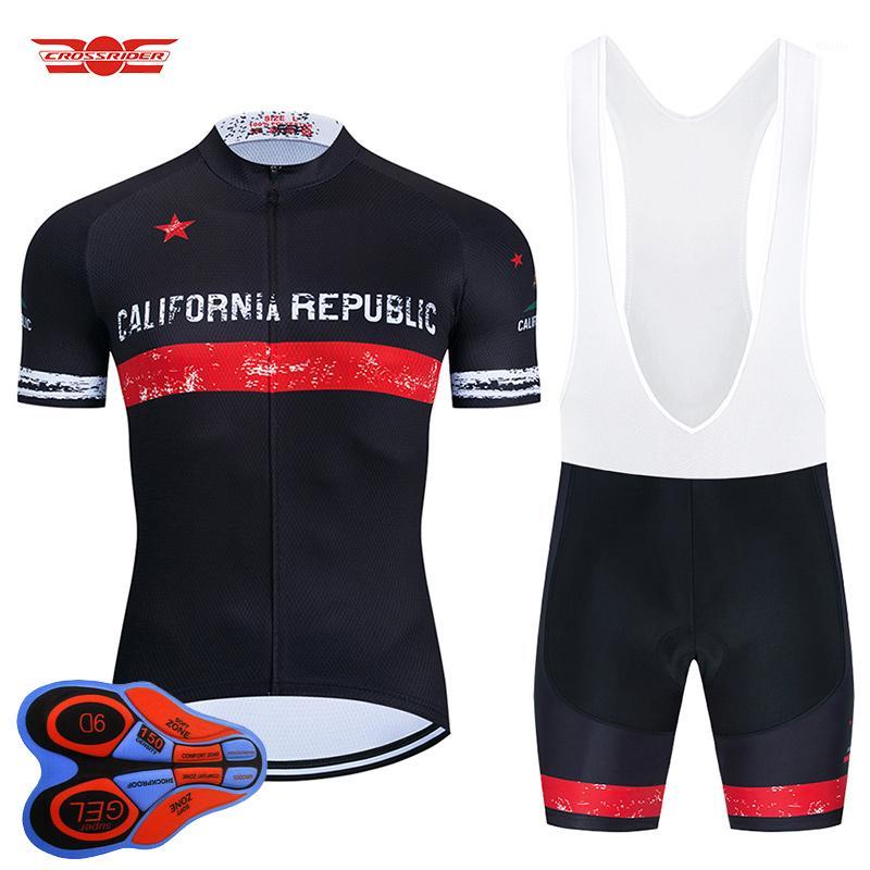 2020 California bear Cycling Jersey Set Men&#039;S Black Cycling Wear Bike Clothes Bicycle Clothing MTB Clothing Kit1