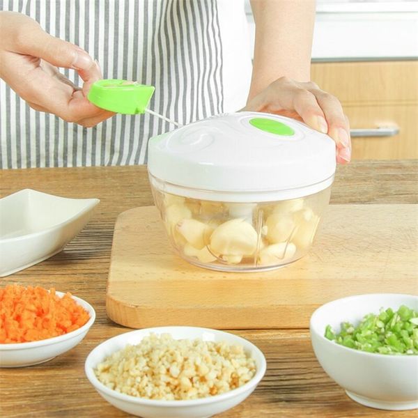 Multifunction Vegetable Fruit Twist Shredder Manual Meat Grinder Chopper Garlic Cutter Mini Stirrer Blender Home Kitchen Tools 201201
