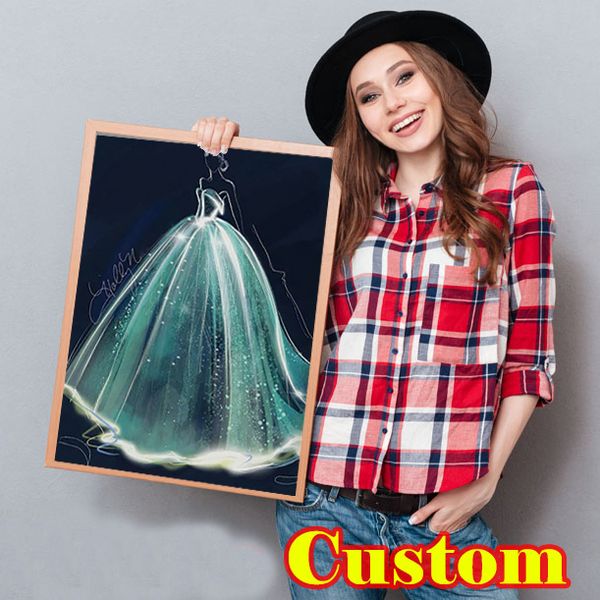 Wedding dress clothes new arrival DIY Crystal full drill square 5D diamond painting 3D cross stitch kit mosaic round rhinestone 201112