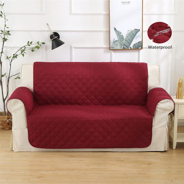Waterproof Sofa Cover for Dogs Cat Pets Kids Armchair Couch Slipcover Furniture Loveseat Seater Armchair Anti Slip Sofa Mat 201119