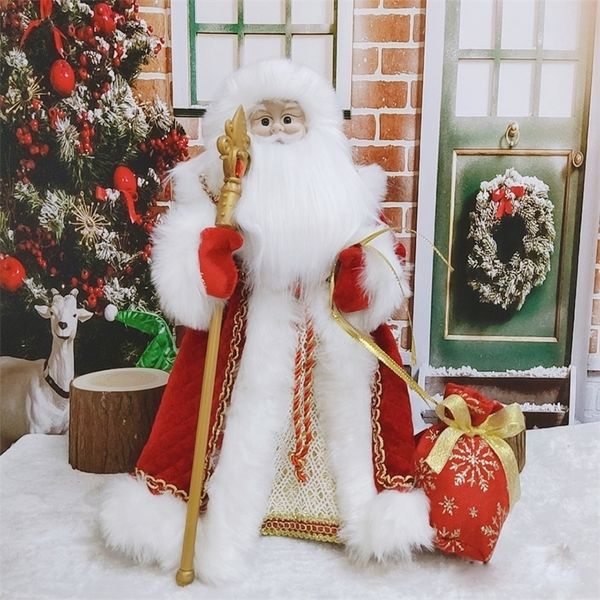 Gift for Kids Children Toys Sing and Dance Cute Standing Santa Claus Doll Christmas Figurines Baubles Holiday Decorations Dolls 201130