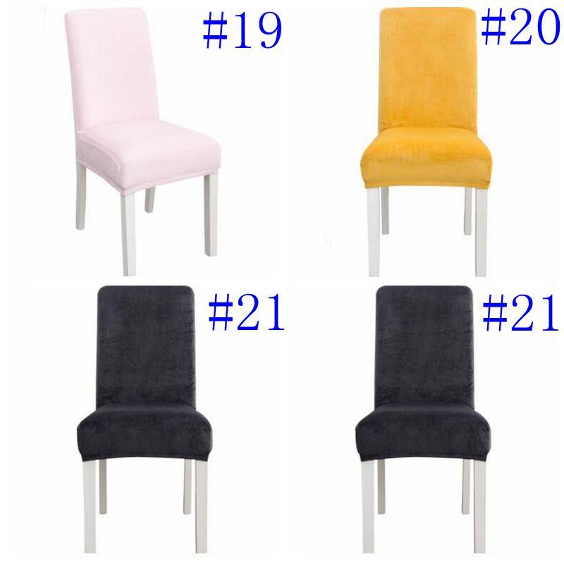Chair Covers Spandex Stretchy Solid Soft Chair Covers Elastic Washable Chair Seat Cover Slipcovers Home Banquet Wedding Decorations