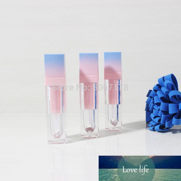 -50pcs Gradient Pink-Blue Makeup Liquid Empty Lipstick Lip Gloss Tubes High Quality Square Cosmetic Packaging Container