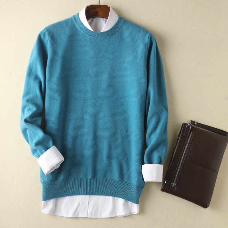 2021 New Best Quality Men Sweaters 100% Merino Wool Knitting Jumpers Oneck Long Sleeve 6colors Man Pullovers Woolen Knitwear Zwpw