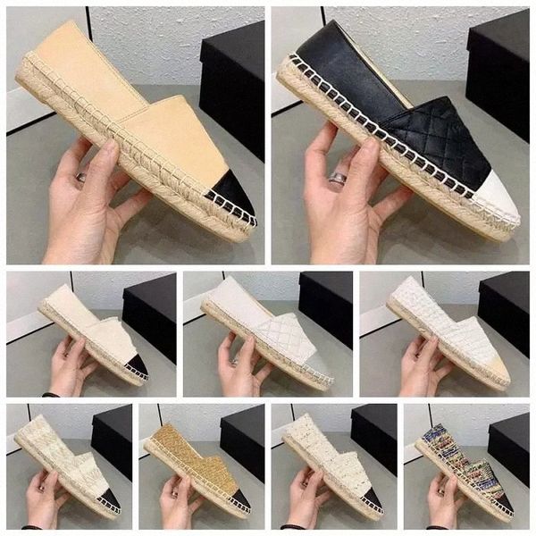 Classics Loafers Espadrilles casual shoe woman Designers Shoes sneakers knitting fisherman Canvas Fashion With box x9sh#