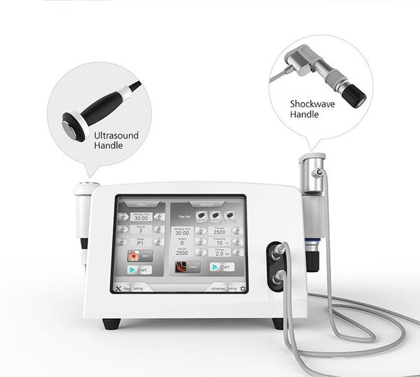 Extracorporal Shock wave therapy machine 2 in 1 Ultrashock pneumatic shockwave ultrasound Physiotherapy equipments ED erectile dysfunction p