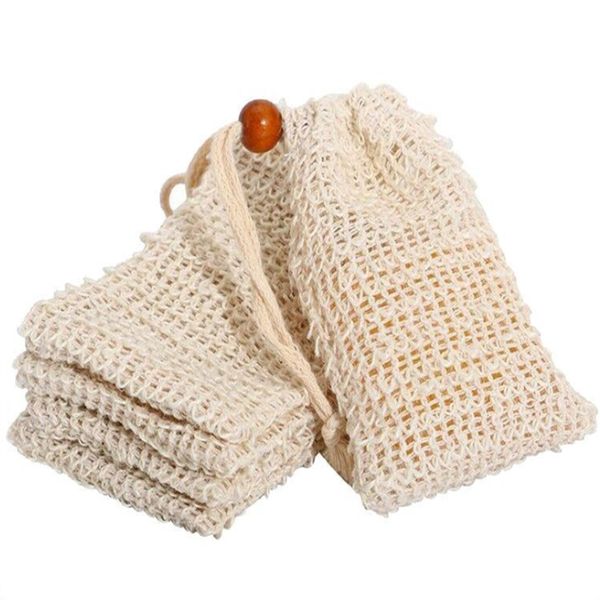 Natural Exfoliating Soap Saver brushes Bubble Blister Mesh Foaming Bag Pouch Holder For Shower Bath And Drying 9*14cm