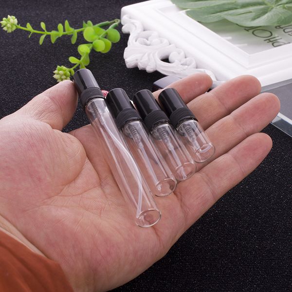 2ml 3ml 5ml 10ml Plastic-Glass Mist Spray Perfume Bottle Small Parfume Atomizer Travel Refillable Sample Vials DH5999