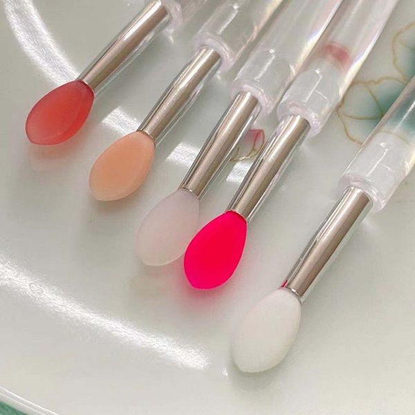 New Retail Packaging Silicone Color Lip Brush Stick Disposable Lipstick-Eyeshadow Brush Makeup Tools Cosmetic Applicator