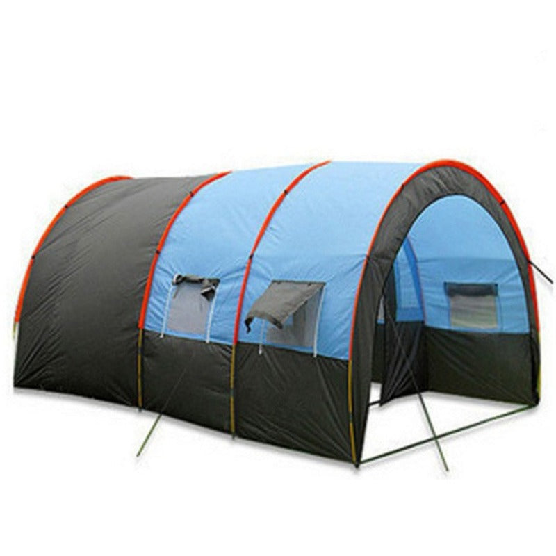 Outdoor Camping Camping Tunnel Tent One Room Two Halls Multi-Person Team Rain-Proof Oversized 8-10 People(The logistics price Pls Contact us)