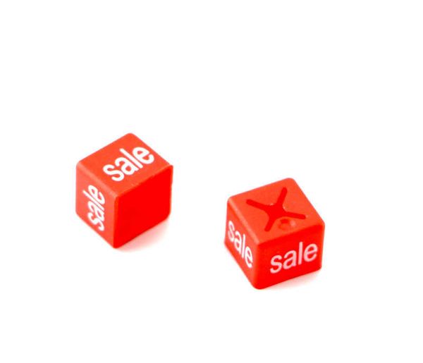 Hanger&#039;s Plastic Sale Cubes red size maker clip SALE printed promotion label sign slip over clothes hanger markers size buckle