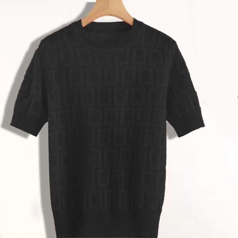 Women&#039;s Sweater Designer Shirt Short sleeve Cardigan Apparel clothing knitting Sweaters spring and summer letter high fashion products lapel cl