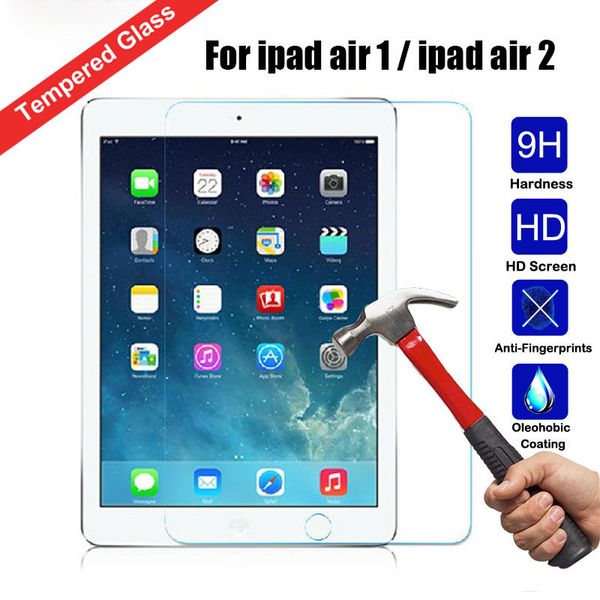 Tempered Glass 0.3MM mini 2 3 4 Screen Protectors for Ipad Pro 12.9 inch Air 5 6 7 8 10.5 Tablet Anti-Scratch Film 11 9.7 Screen Protector w