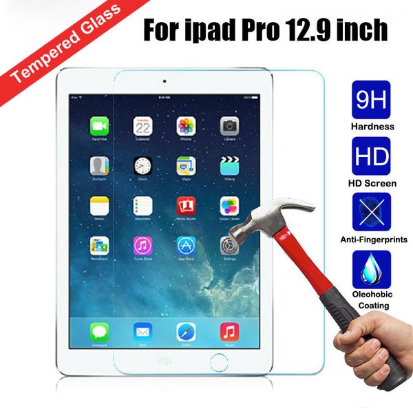 9H Tempered Glass for iPad 2 3 4 5 6 7 Screen Protector 10.5 10.2 9.7 Mini 2 3 4 HD Explosion Proof Ultra Thin Protective Film Pro 11 12.9 S