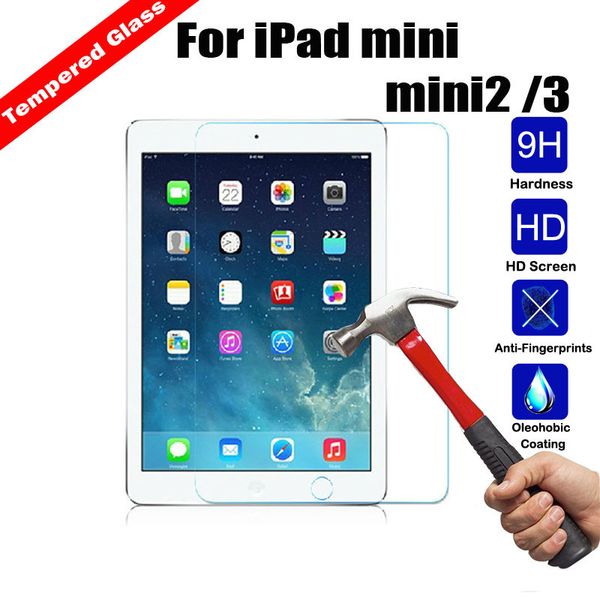 9H Tempered Glass Screen Protectors For 10.2 12.9 10.5 air 4 10.9 Tablet Anti-Scratch Film ipad pro 11 9.7 Screens Protector with retail pac