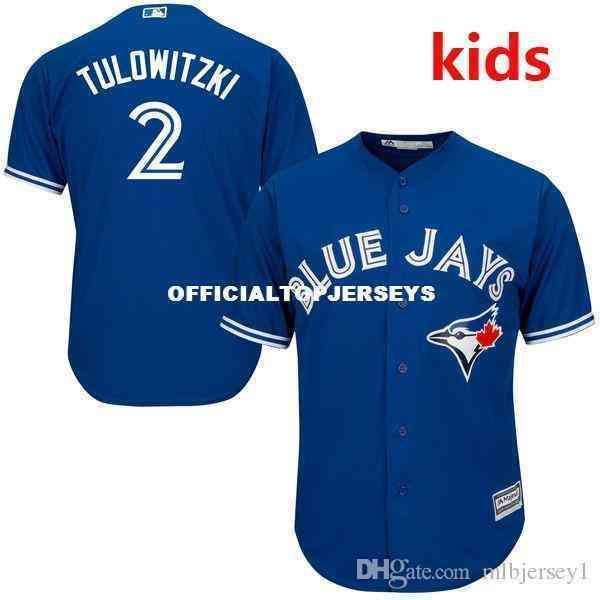 Cheap Youth -kid&#039;s Toronto Tulowitzki Royal Cool Base Baseball Jersey