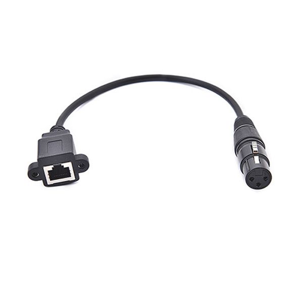 Cables, Microphone XLR 3Pin Female to RJ45 Female Audio Extension Cable About 30CM-5PCS