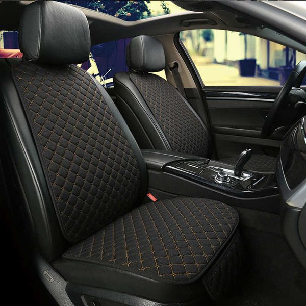 en Flax Car Cover Protector Front Seat Back Cushion Pad Mat Backrest Auto Interior Styg for Truck SUV or Van