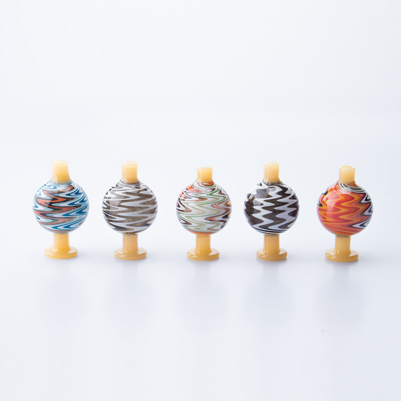 Glass_Shop_420 CA006 Wig Wag Smoking Bubble Carb Cap US Color 28mm OD Quartz Banger Nails Glass Bong Accessory