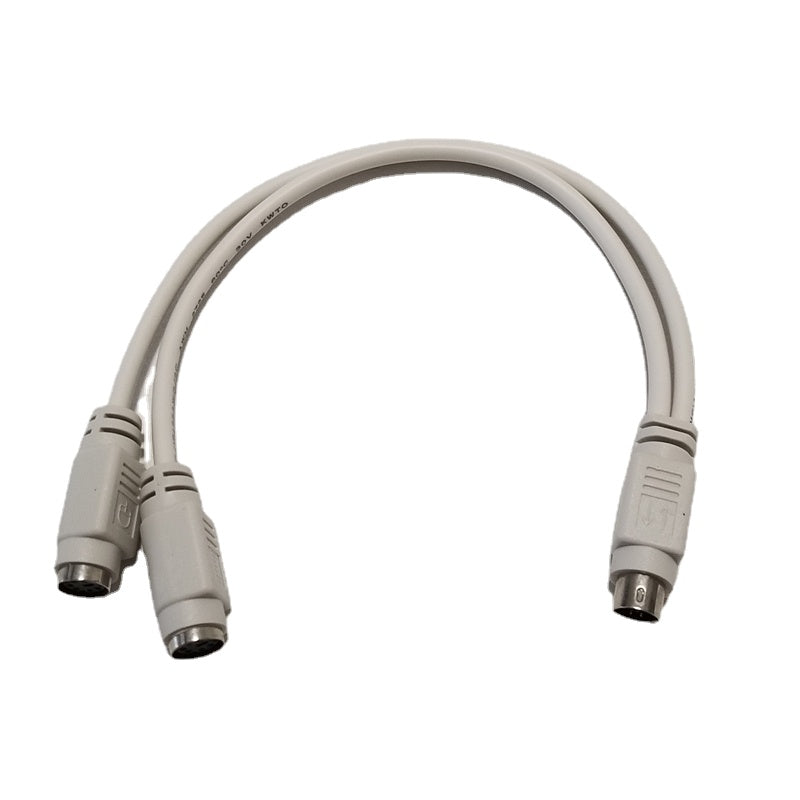 Computer PC Motherboard PS2 PS-2 1to2 2-port Splitter Adapter Cable for Mouse Keyboard IC Card Reader Laser Scanner