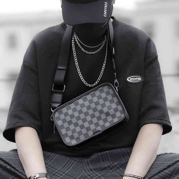 Handbags Bags 2022 Korean Casual Men&#039;s Shoulder Bag Street Trend Small Satchel Horizontal Youth Backpack Tide Batch