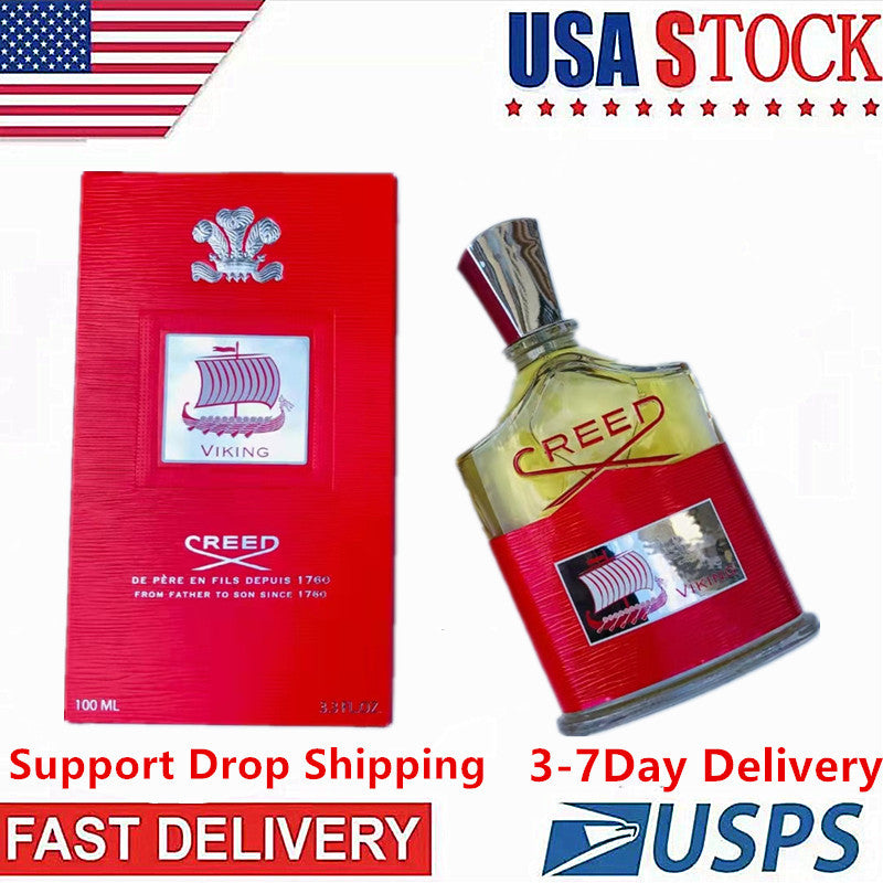 Creed Viking Fragrance Men&#039;s Cologne Long Lasting Good Smell Good Quality Fragrance Capacity 100ml US 3-7 Business Days Fast Delivery
