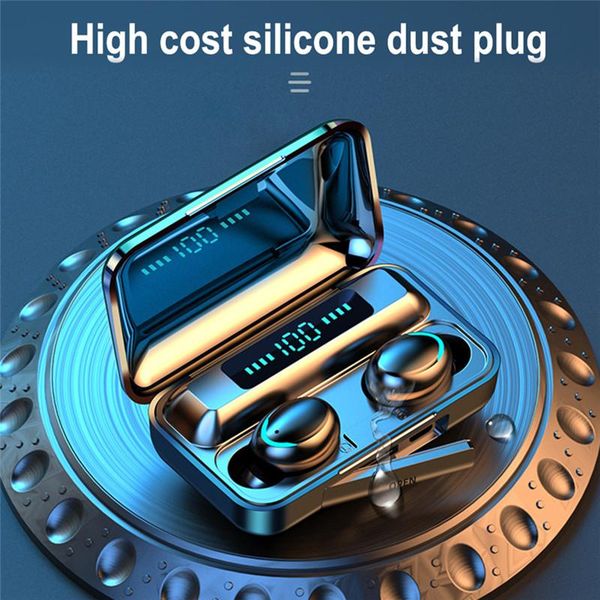 TWS Wireless Earphone noise reduction earphones Chip Transparency Metal Rename GPS Wirless Charging Bluetooth Headphones In-Ear Headset ecou