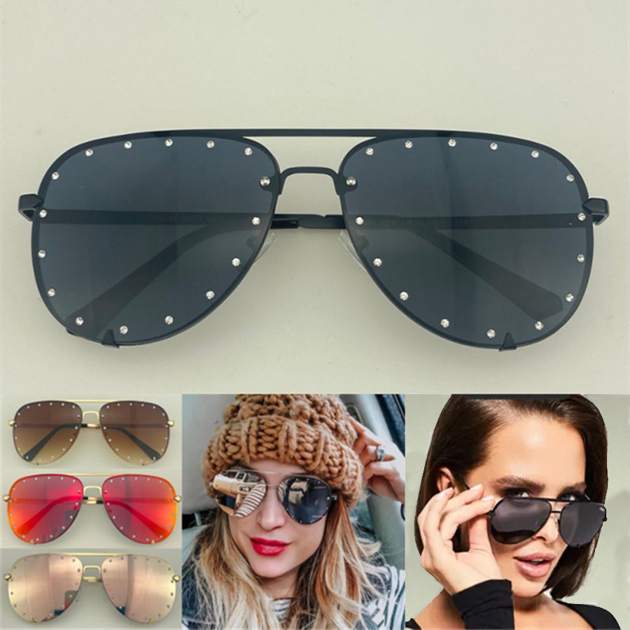 Luxury Designer Sunglasses for Men Women Mirror Metal Frame Pilot Sunglass Classic Vintage Eyewear Cycling Driving Fashion Sun Glasses High