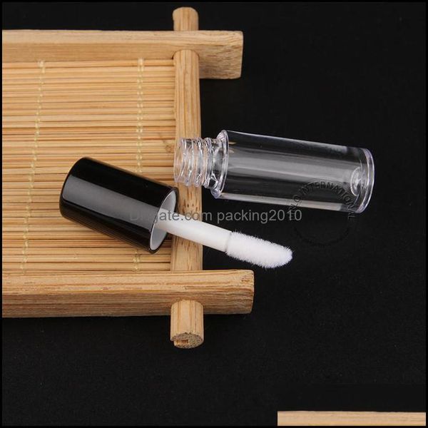 0.8Ml Mini Empty Clear Lip Gloss Tube - Plastic Balm Bottle Size:5.0X1.3Cm Travel Refillable Lipstick Sample Container Drop Delivery 2021 Pa