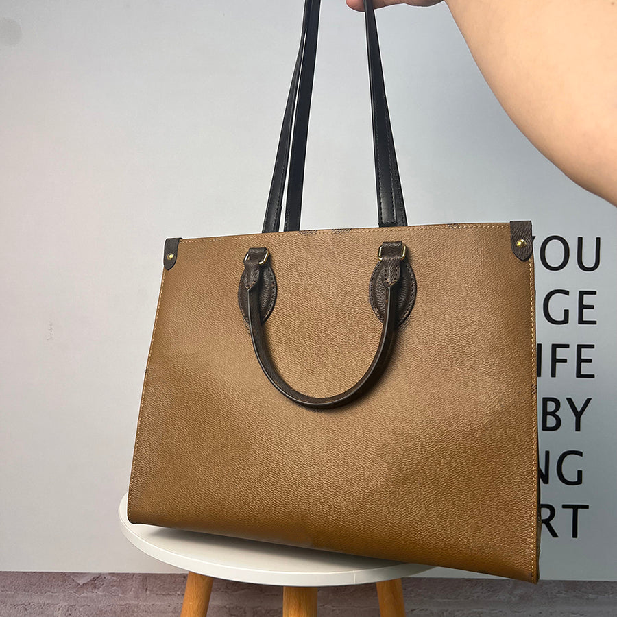 Designer Tote Bag 10A Mirror quality Genuine Leather Shoulder Handbags Luxury Shopping Bags 35CM With Box L004