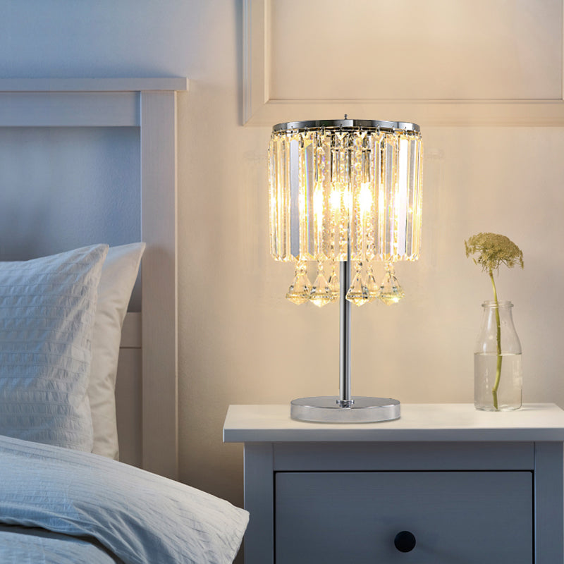Bedroom bedside lamp, crystal desk lamp, home living room decoration lighting fixture