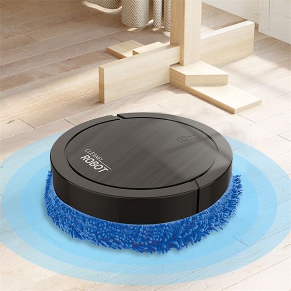 Intelligent Automatic Vacuum Cleaner Robot Automatic Mopping Wet and Dry Mopping USB Charging Home Cleaner Robot 220408